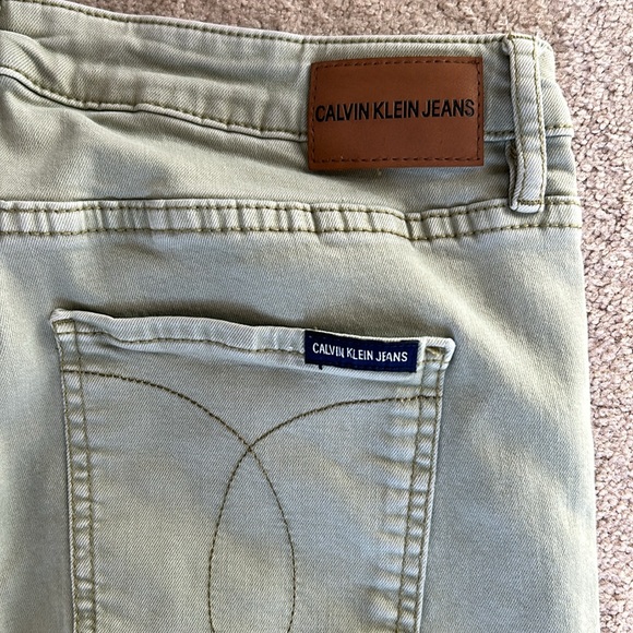Women’s Calvin Klein Sage Green SkinnyJeans size 12 - Picture 5 of 7
